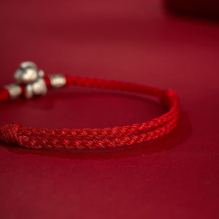 Bracelet de protection tressé en argent sterling 999 de Buddha Stones Année du Cheval - image 4