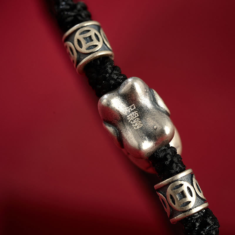 Bracelet de protection tressé en argent sterling 999 de Buddha Stones Année du Cheval - image 16