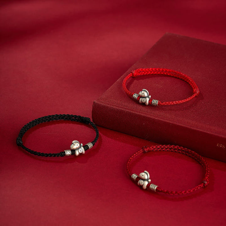 Bracelet de protection tressé en argent sterling 999 de Buddha Stones Année du Cheval - image 17