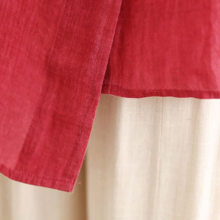 Chemise en coton à manches longues pour femme, motif irrégulier de Buddha Stones , boutons - image 11