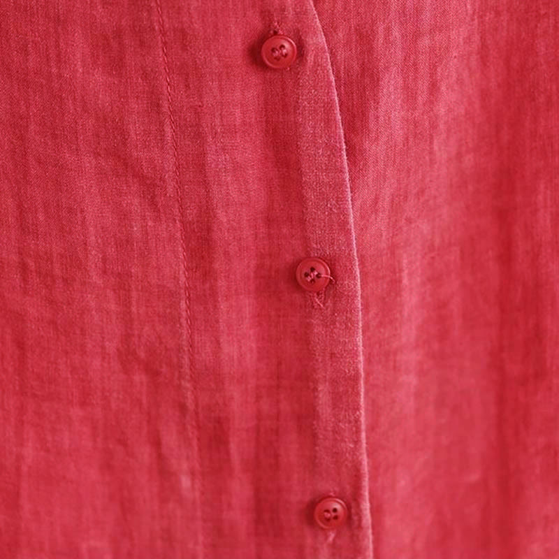 Chemise en coton à manches longues pour femme, motif irrégulier de Buddha Stones , boutons - image 19