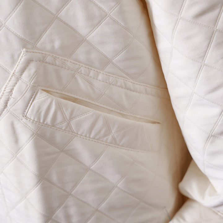 Veste décontractée en coton à manches longues et poches pour femme, couleur unie, motif Buddha Stones - image 10