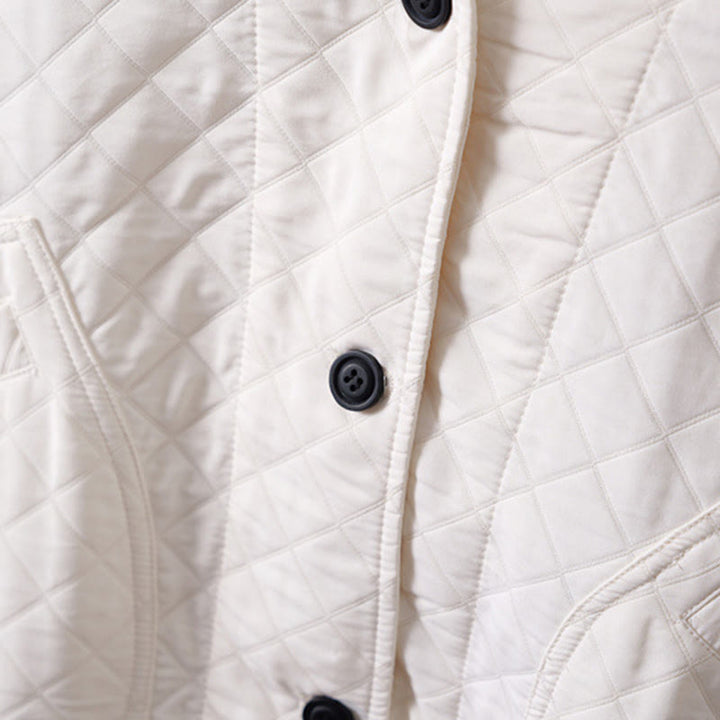 Veste décontractée en coton à manches longues et poches pour femme, couleur unie, motif Buddha Stones - image 9