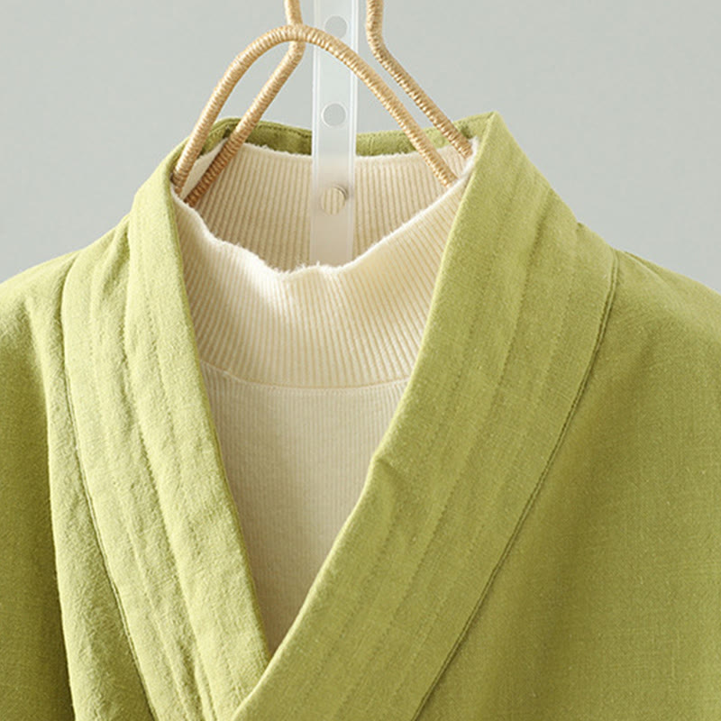 Veste en coton à manches longues pour femme avec cordon de serrage et Buddha Stones , méditation zen - image 2