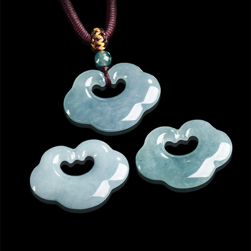 Collier porte-bonheur en jade Ruyi avec Buddha Stones et pendentif porte-bonheur - image 7