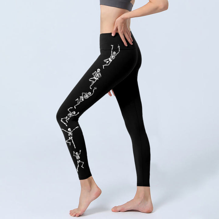 Leggings de sport à motif tête de mort Buddha Stones, le Seigneur de la forêt des cadavres, pantalons de yoga pour femmes - image 2