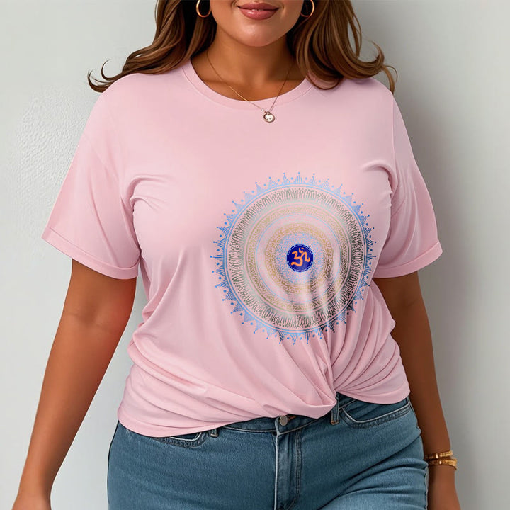 T-shirt à motif Buddha Stones Mandala Flower OM - image 13
