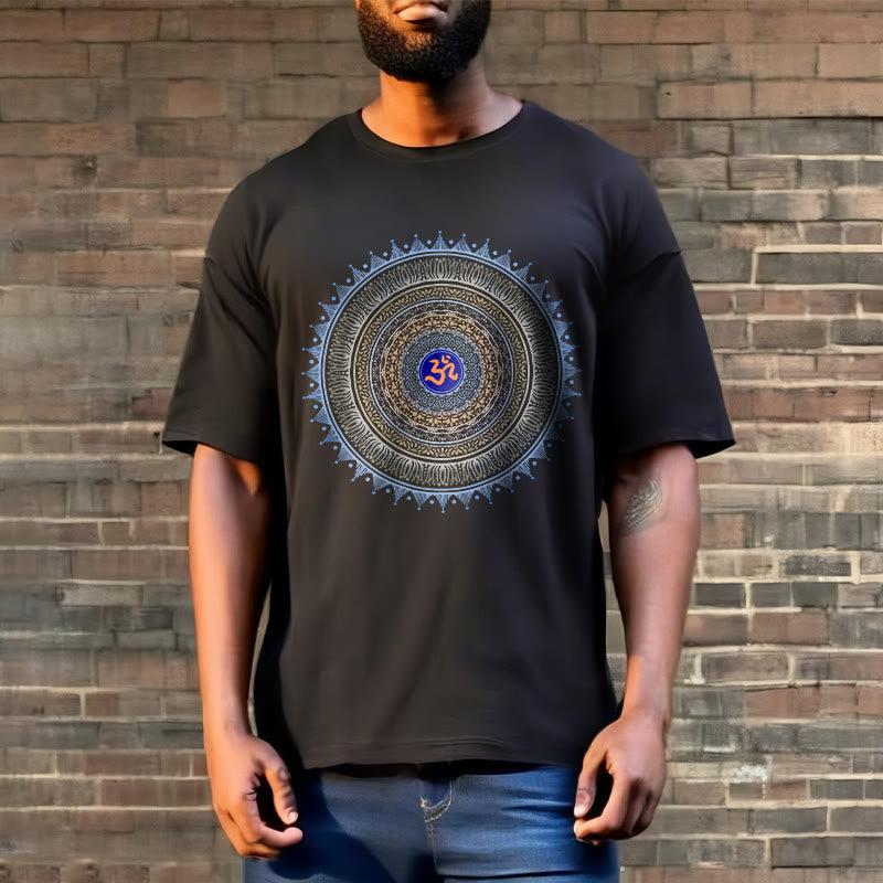 T-shirt à motif Buddha Stones Mandala Flower OM - image 2