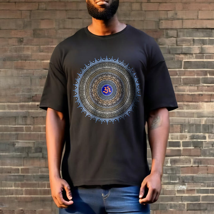 T-shirt à motif Buddha Stones Mandala Flower OM - image 2