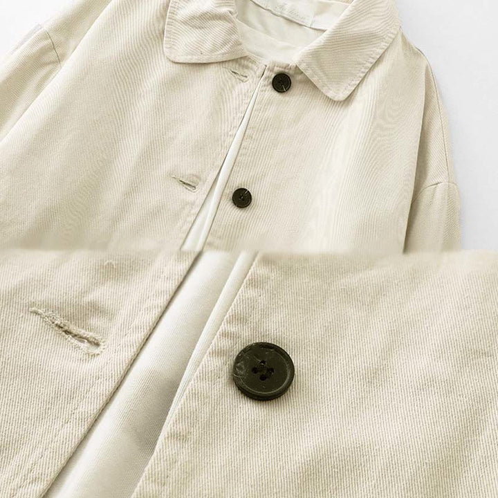 Veste femme en coton avec poches et motif patchwork Buddha Stones - image 10