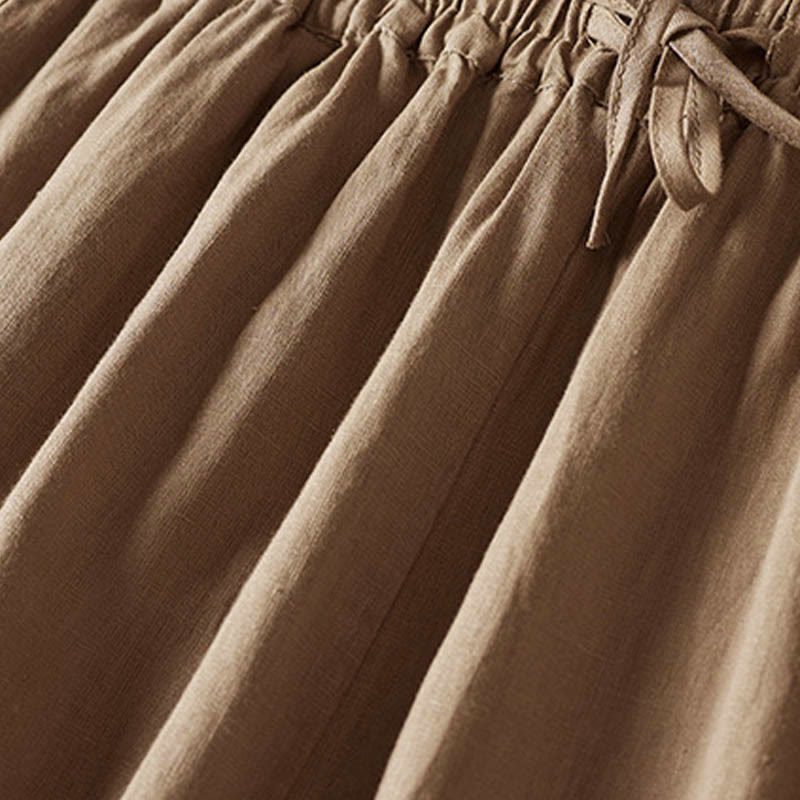 Pantalon sarouel d'été brodé de petites fleurs avec poches et Buddha Stones - image 9