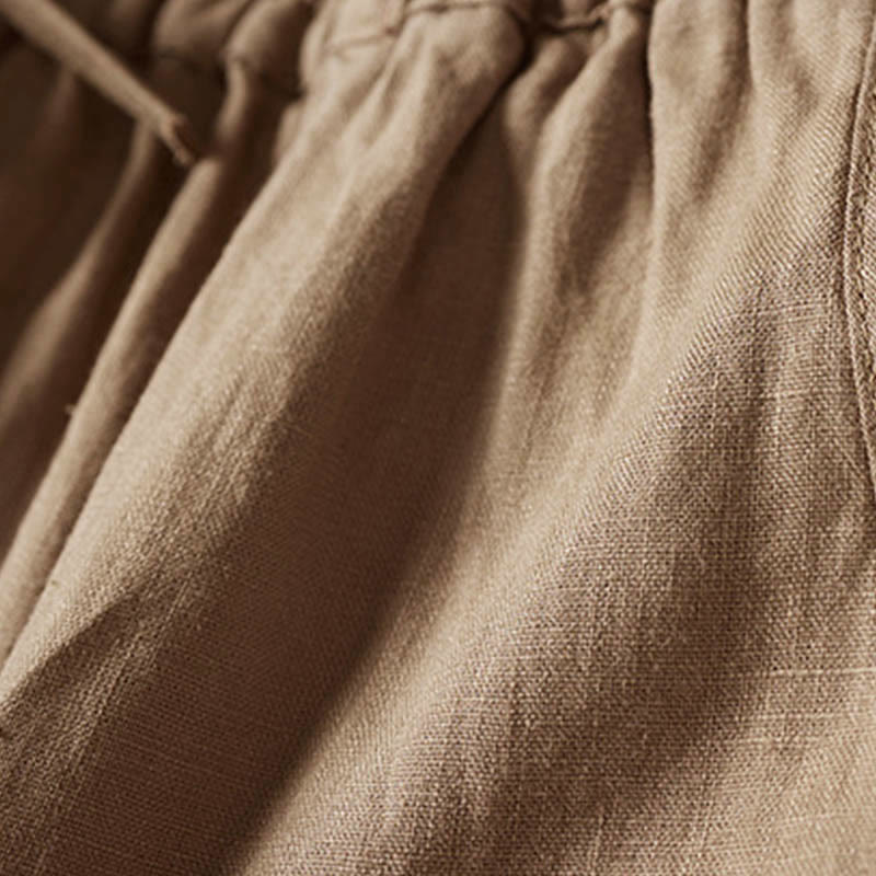 Pantalon sarouel d'été brodé de petites fleurs avec poches et Buddha Stones - image 7