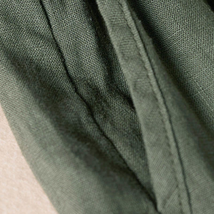 Pantalon harem d'été à petites fleurs brodées de Buddha Stones avec poches - image 33