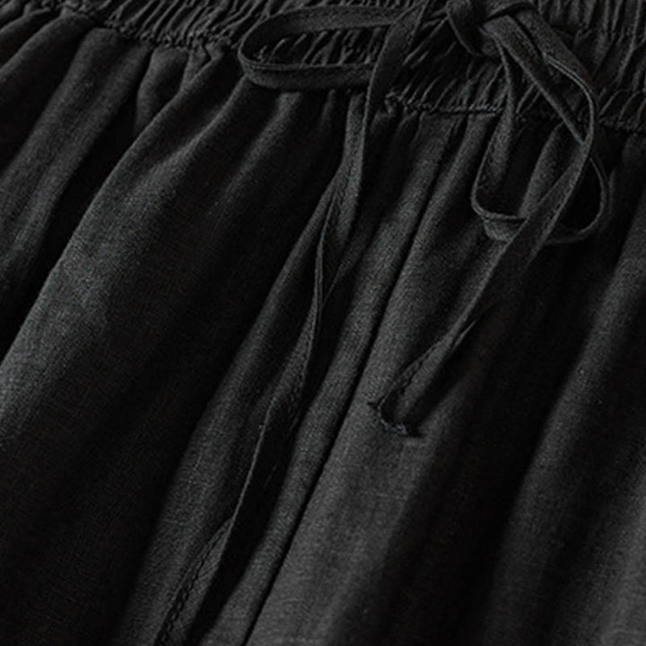 Pantalon sarouel d'été brodé de petites fleurs avec poches et Buddha Stones - image 38