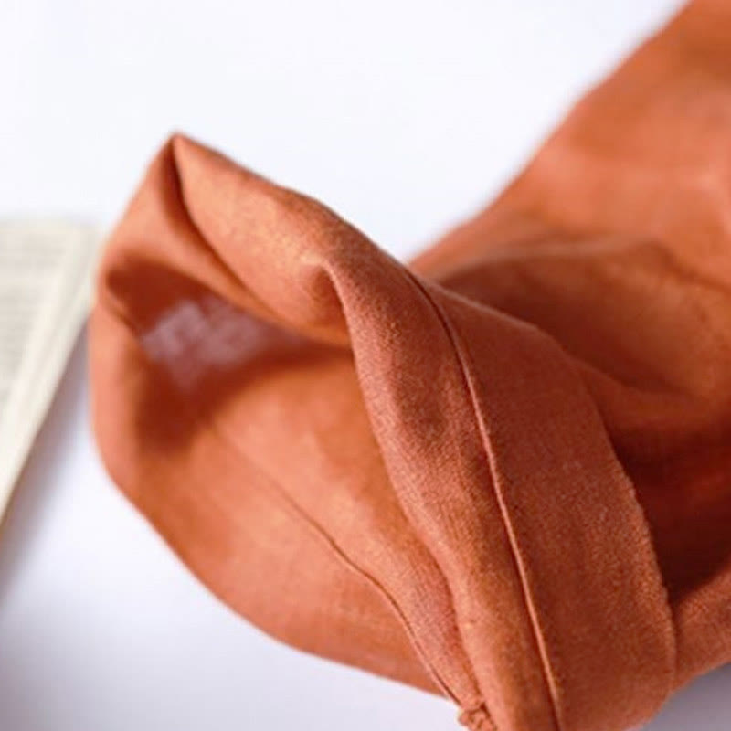 Robe midi Buddha Stones à plis accordéon, col en V, manches mi-longues et poches - image 12