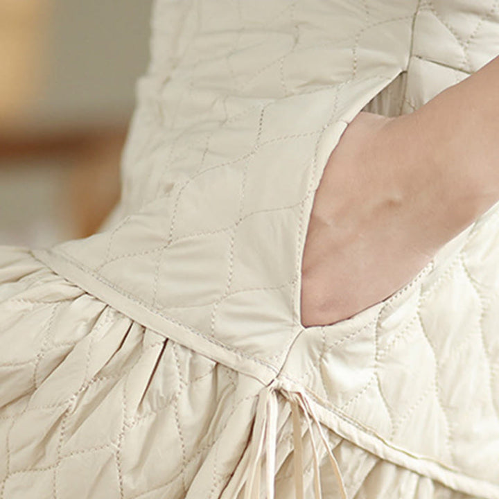 Jupe droite en coton uni à taille élastique et poches pour femme Motif Buddha Stones - image 11