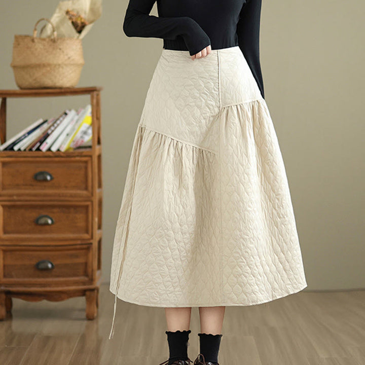 Jupe droite en coton uni à taille élastique et poches pour femme Motif Buddha Stones - image 7