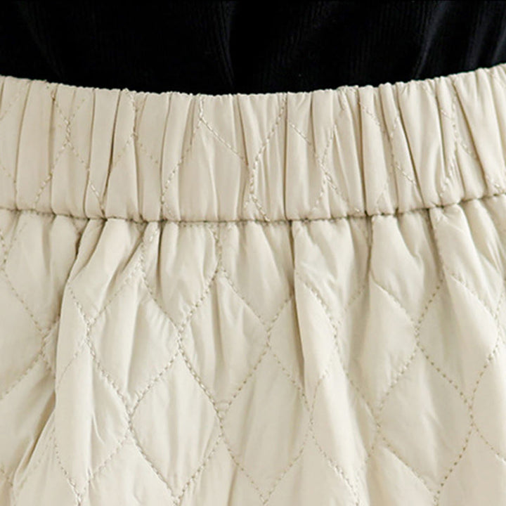 Jupe droite en coton uni à taille élastique et poches pour femme Motif Buddha Stones - image 12