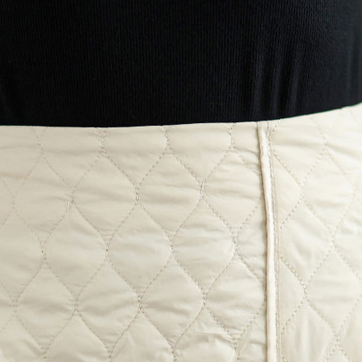 Jupe droite en coton uni à taille élastique et poches pour femme Motif Buddha Stones - image 13