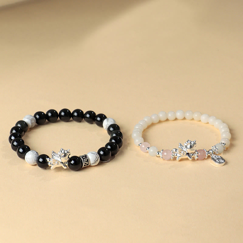 Bracelet de force Bodhi Seed en obsidienne noire naturelle en argent sterling 999 et Buddha Stones - image 13