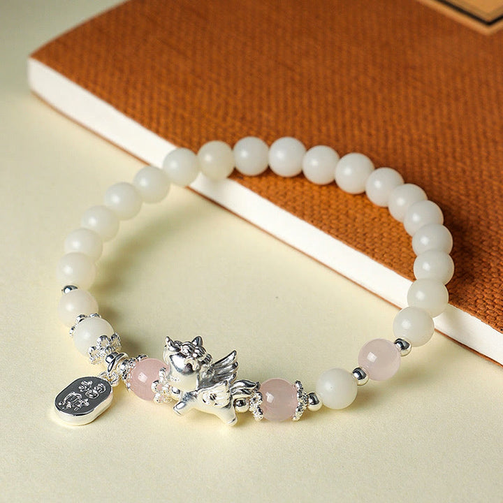 Bracelet de force Bodhi Seed en obsidienne noire naturelle en argent sterling 999 et Buddha Stones - image 11