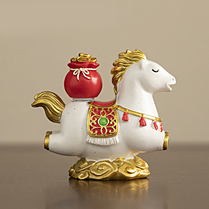 Buddha Stones, zodiaque chinois, année du cheval, caractère Fu, prospérité, décoration de la maison - image 6
