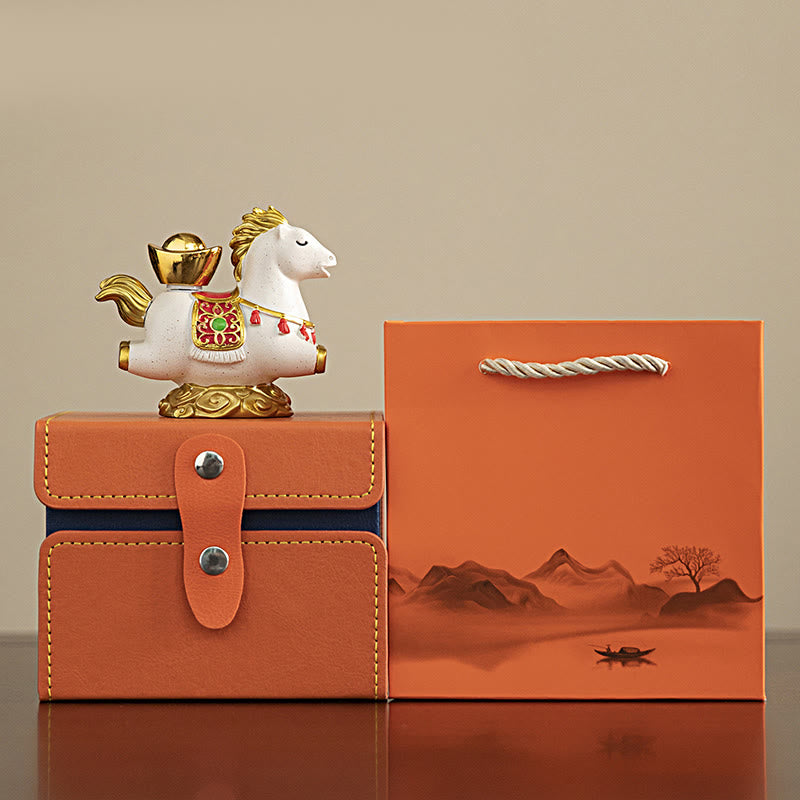 Buddha Stones, zodiaque chinois, année du cheval, caractère Fu, prospérité, décoration de la maison - image 1