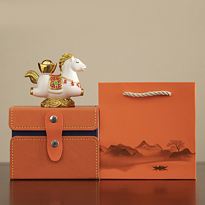 Buddha Stones, zodiaque chinois, année du cheval, caractère Fu, prospérité, décoration de la maison - image 1