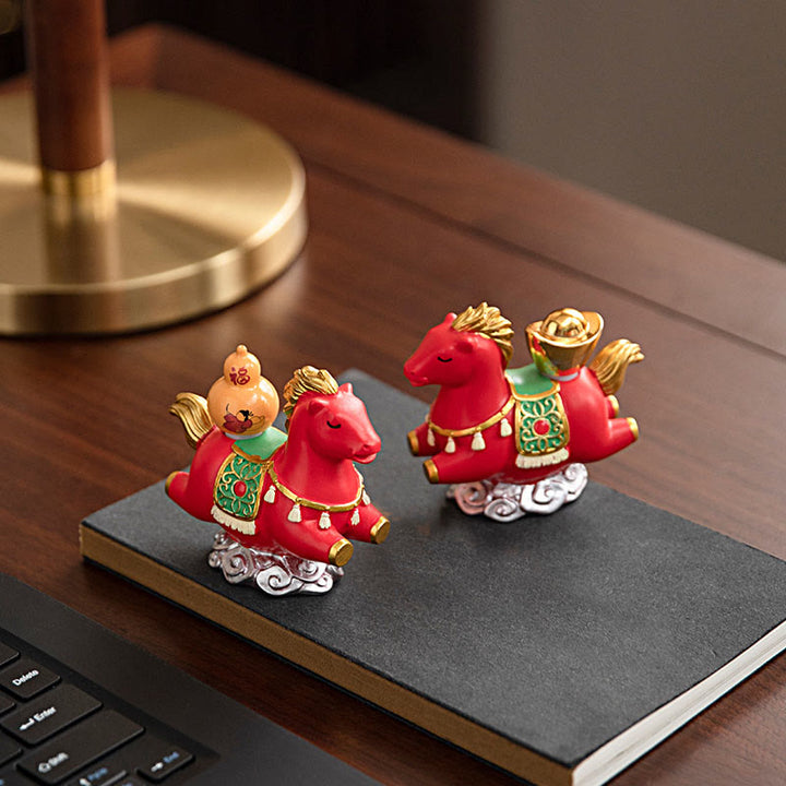 Buddha Stones, zodiaque chinois, année du cheval, caractère Fu, prospérité, décoration de la maison - image 25