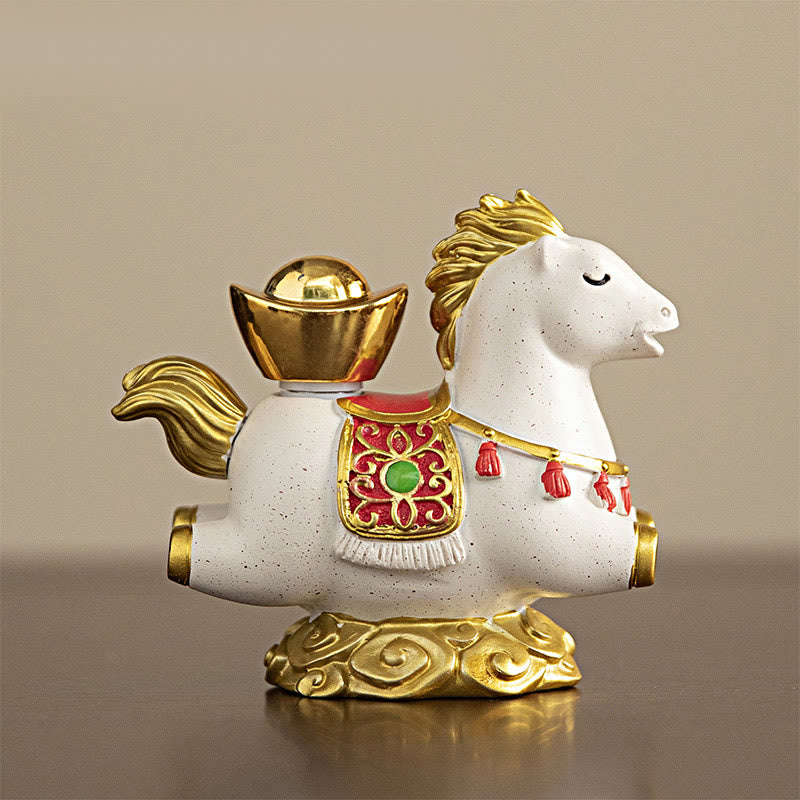 Buddha Stones, zodiaque chinois, année du cheval, caractère Fu, prospérité, décoration de la maison - image 2