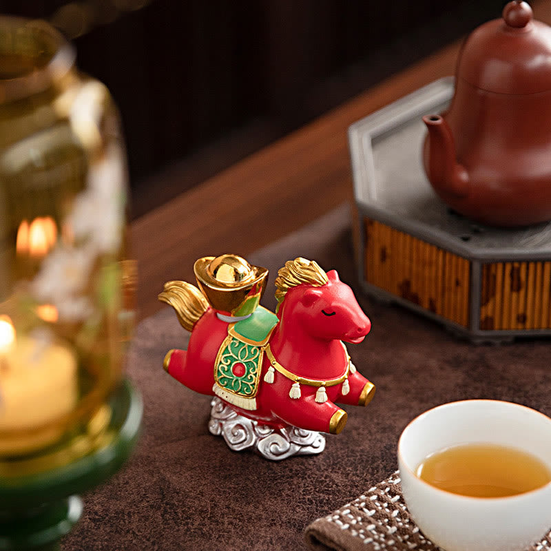 Buddha Stones, zodiaque chinois, année du cheval, caractère Fu, prospérité, décoration de la maison - image 13