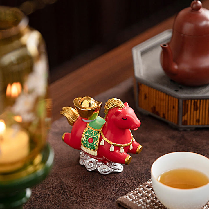 Buddha Stones, zodiaque chinois, année du cheval, caractère Fu, prospérité, décoration de la maison - image 13