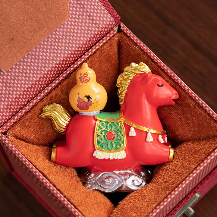 Buddha Stones, zodiaque chinois, année du cheval, caractère Fu, prospérité, décoration de la maison - image 16