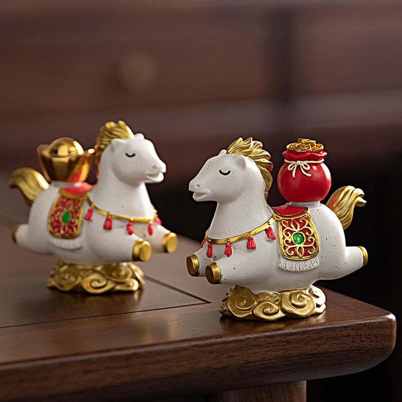 Buddha Stones, zodiaque chinois, année du cheval, caractère Fu, prospérité, décoration de la maison - image 8