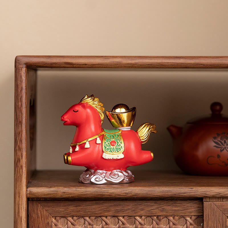Buddha Stones, zodiaque chinois, année du cheval, caractère Fu, prospérité, décoration de la maison - image 12