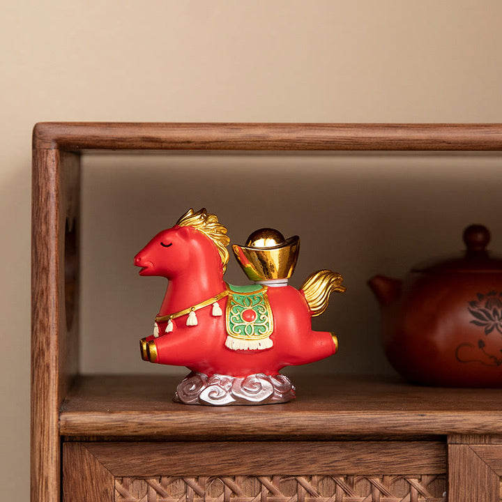 Buddha Stones, zodiaque chinois, année du cheval, caractère Fu, prospérité, décoration de la maison - image 12