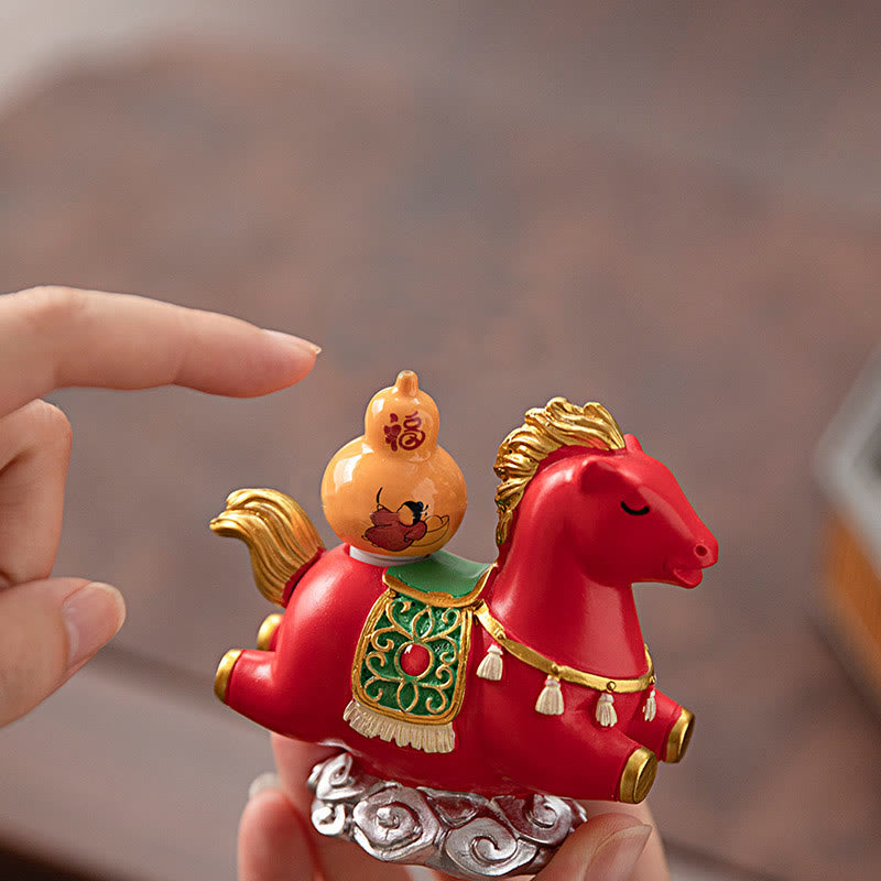 Buddha Stones, zodiaque chinois, année du cheval, caractère Fu, prospérité, décoration de la maison - image 17