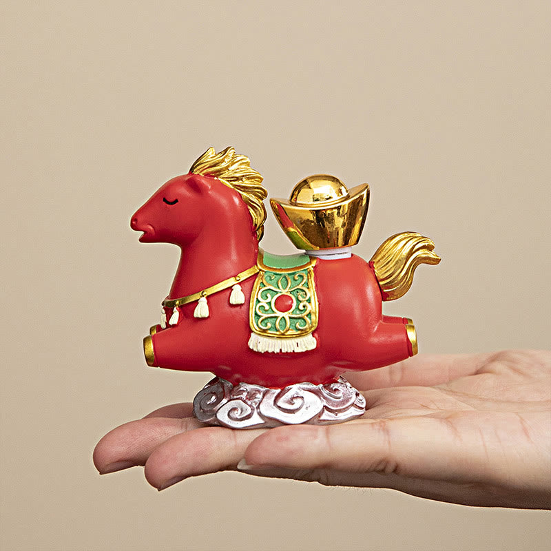 Buddha Stones, zodiaque chinois, année du cheval, caractère Fu, prospérité, décoration de la maison - image 11