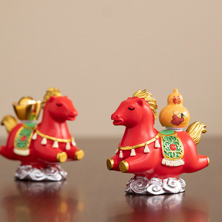 Buddha Stones, zodiaque chinois, année du cheval, caractère Fu, prospérité, décoration de la maison - image 23
