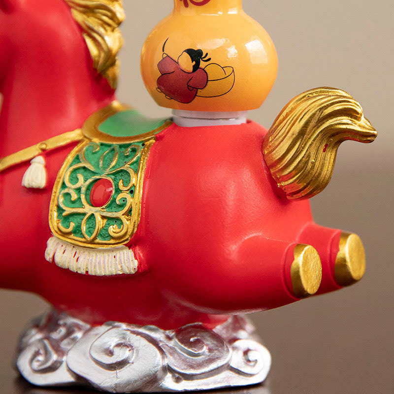Buddha Stones, zodiaque chinois, année du cheval, caractère Fu, prospérité, décoration de la maison - image 19