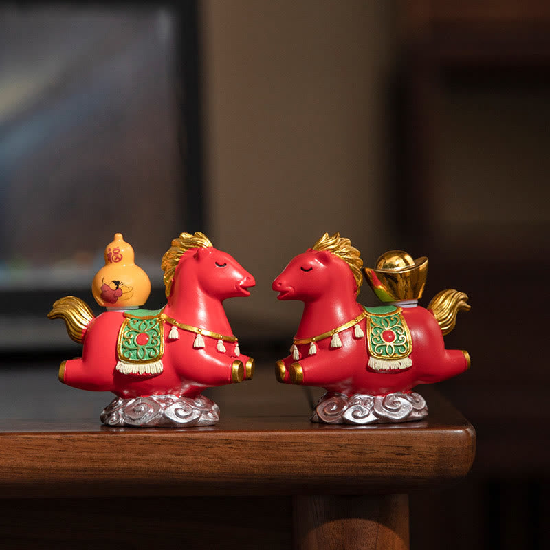 Buddha Stones, zodiaque chinois, année du cheval, caractère Fu, prospérité, décoration de la maison - image 22