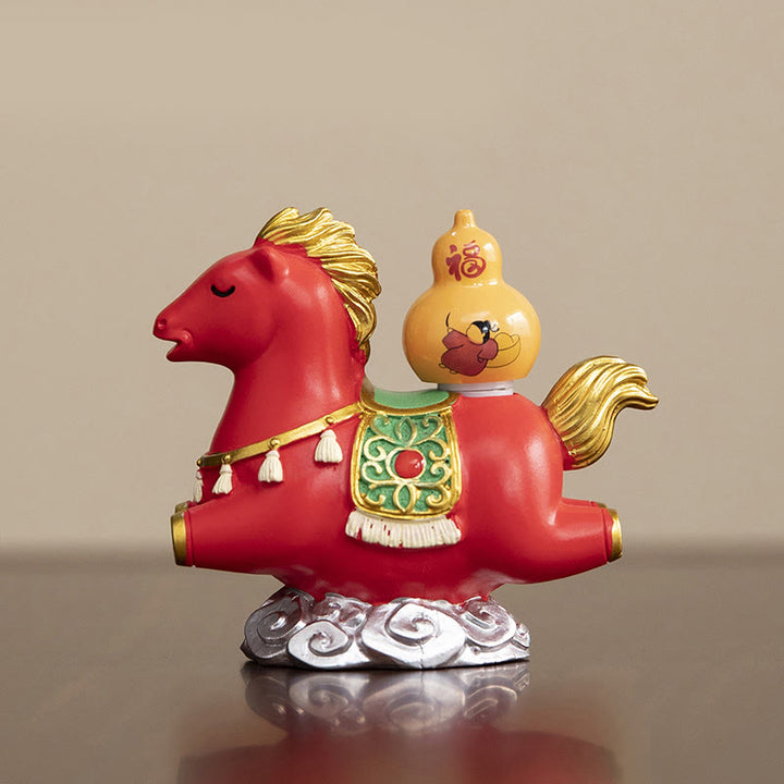 Buddha Stones, zodiaque chinois, année du cheval, caractère Fu, prospérité, décoration de la maison - image 15