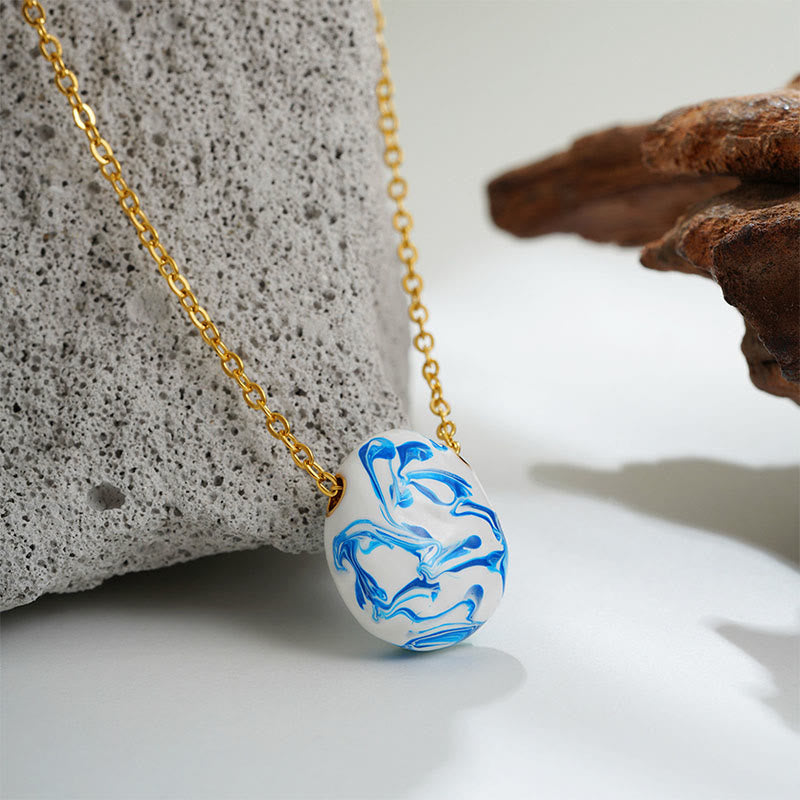 Collier pendentif en forme de goutte d'eau en cuivre avec Buddha Stones et guérison de la richesse - image 2