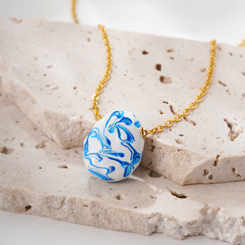 Collier pendentif en forme de goutte d'eau en cuivre avec Buddha Stones et guérison de la richesse - image 1