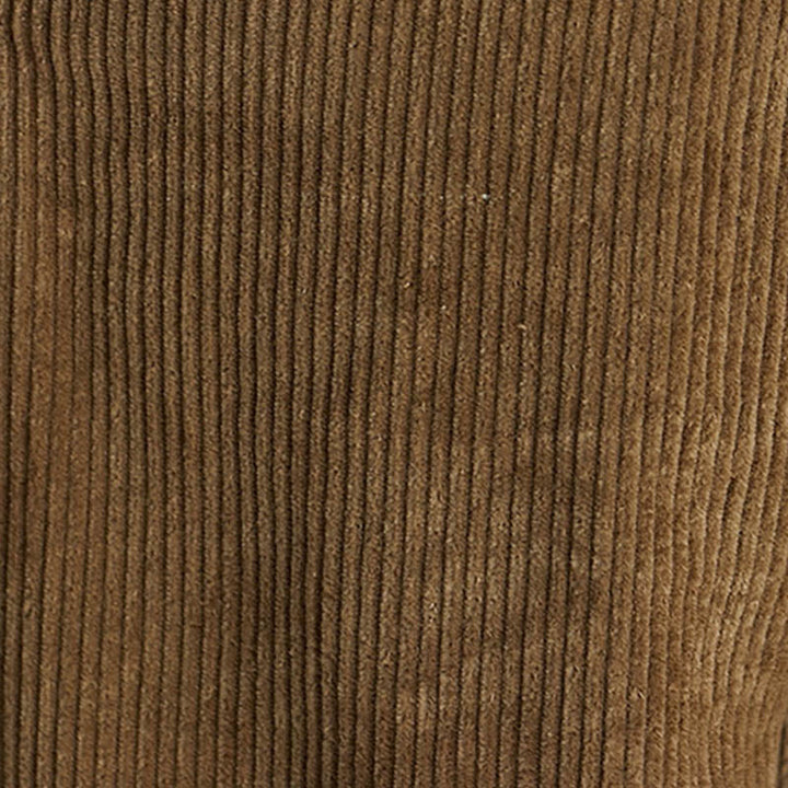 Pantalon large en velours côtelé uni avec fermeture éclair latérale et poches pour femme Buddha Stones, longueur 7-8 - image 10