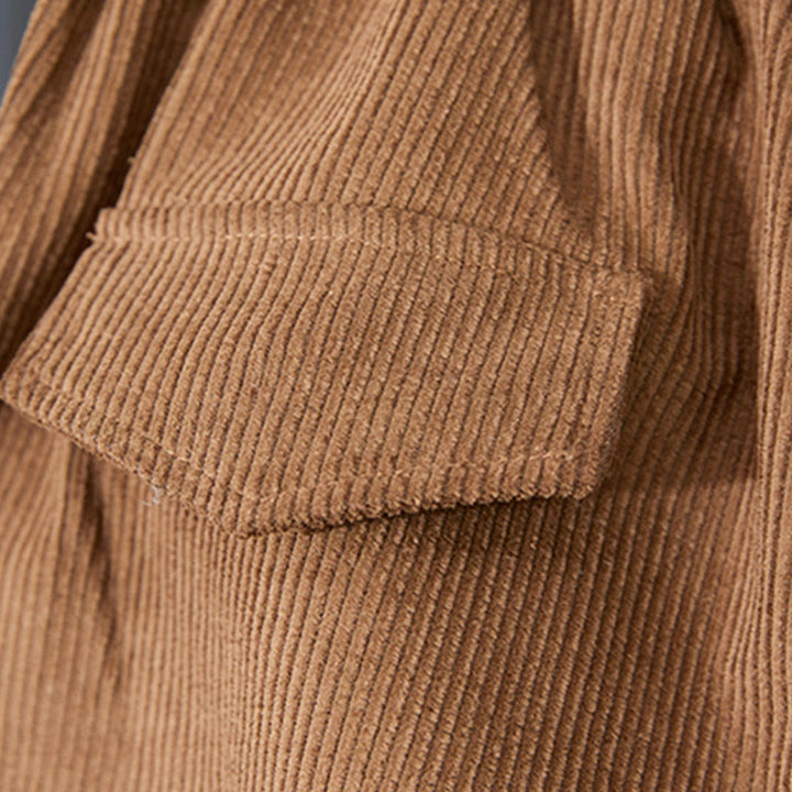 Pantalon sarouel en velours côtelé de coton épais pour femme, motif Buddha Stones Peru, avec poches - image 4