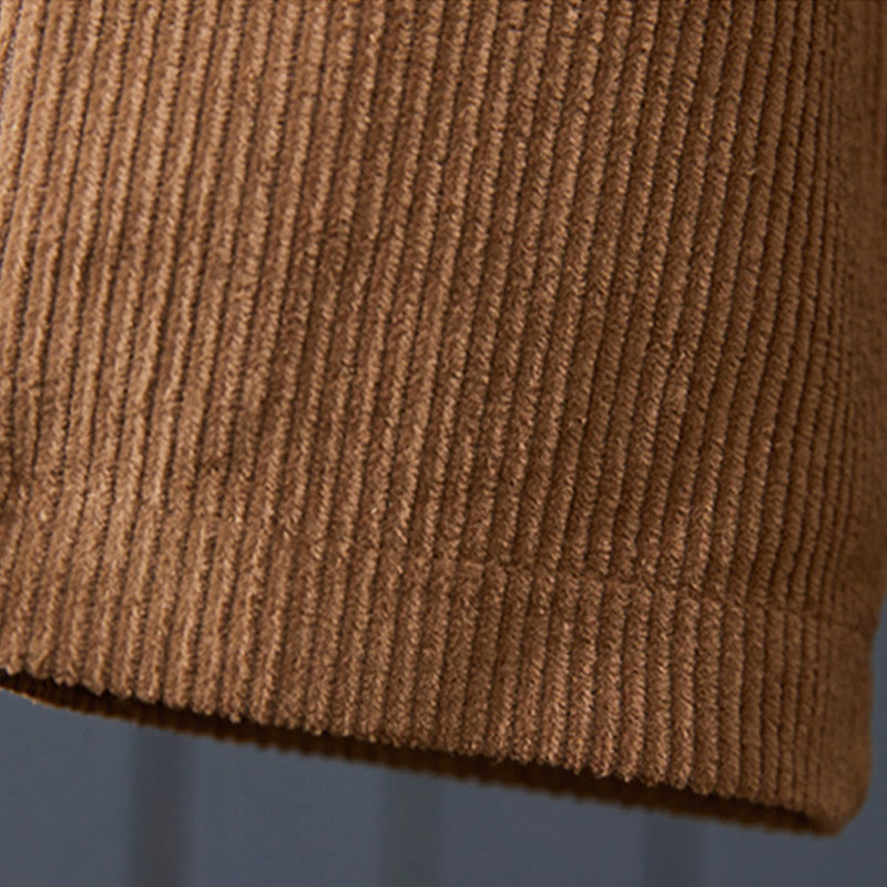 Pantalon sarouel en velours côtelé de coton épais pour femme, motif Buddha Stones Peru, avec poches - image 7