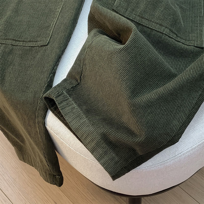 Pantalon sarouel en velours côtelé de coton à cordon de serrage et poches pour femme Buddha Stones - image 13