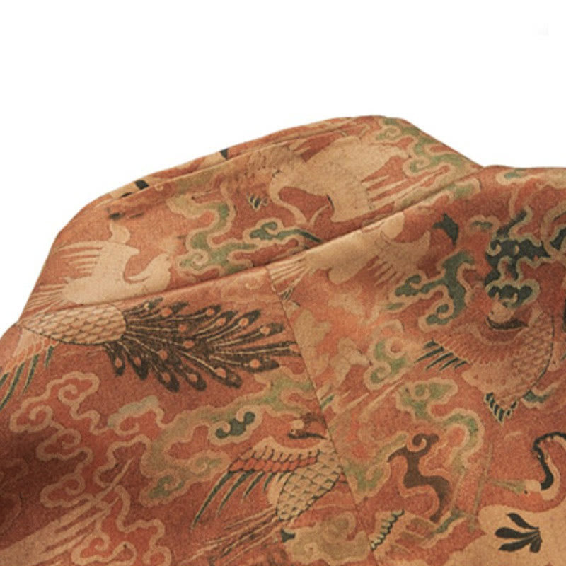 Veste homme manches longues motif Phoenix Auspicious Clouds 100 % Buddha Stones de mûrier 30 momme - image 6