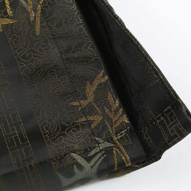 Veste homme à manches longues et poches en jacquard de bambou doré Buddha Stones - image 11